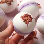 Lilac and Rosehip Bath Bomb Project